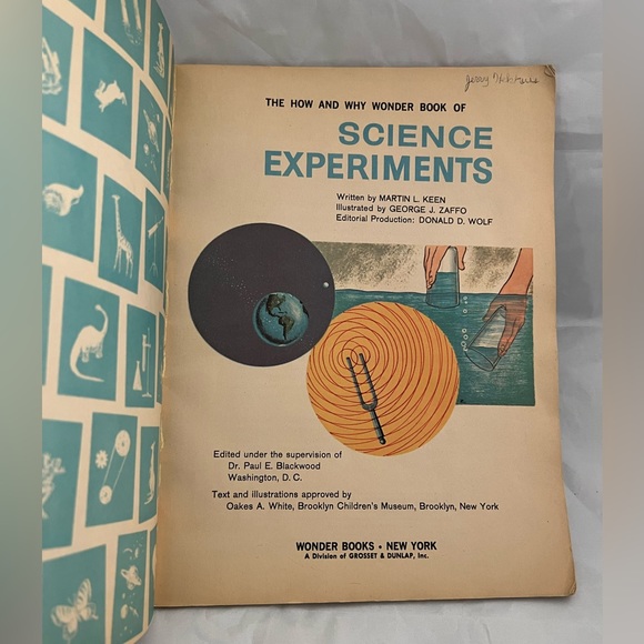 VTG 1971 Science Experiments activity book - The How and Why Wonder Book - Picture 3 of 8